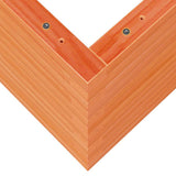 Fioriera Giardino Marrone Cera 70x40x45,5cm Legno Massello Pino
