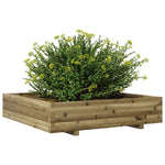 Fioriera da Giardino 110x110x26,5cm in Legno di Pino Impregnato