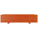 Fioriera Giardino Marrone Cera 110x40x26,5 cm in Legno di Pino