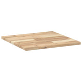 Piano Tavolo Quadrato 50x50x2 cm in Legno Massello di Acacia