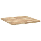Piano Tavolo Quadrato 90x90x4 cm in Legno Massello di Acacia
