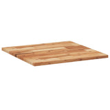 Piano Tavolo Quadrato 60x60x2 cm in Legno Massello di Acacia
