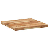 Piano Tavolo Quadrato 60x60x4 cm in Legno Massello di Acacia