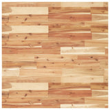 Piano Tavolo Quadrato 80x80x4 cm in Legno Massello di Acacia