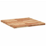 Piano Tavolo Quadrato 80x80x4 cm in Legno Massello di Acacia