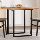 Piano Tavolo Quadrato 80x80x4 cm in Legno Massello di Acacia