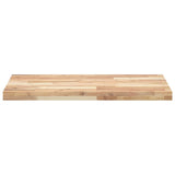 Piano Tavolo Rettangolare 100x50x4cm Legno Massello di Acacia