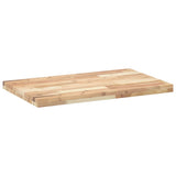 Piano Tavolo Rettangolare 100x50x4cm Legno Massello di Acacia