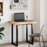 Piano Tavolo Rettangolare 80x60x4cm in Legno Massello di Acacia