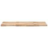 Piano Tavolo Rettangolare 120x60x4cm Legno Massello di Acacia