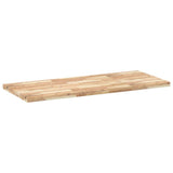 Piano Tavolo Rettangolare 120x60x4cm Legno Massello di Acacia