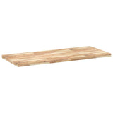 Piano Tavolo Rettangolare 140x60x4 cm Legno Massello di Acacia