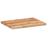 Piano Tavolo Rettangolare 40x30x2cm in Legno Massello di Acacia