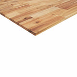 Piano Tavolo Rettangolare 100x50x2cm Legno Massello di Acacia