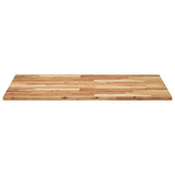 Piano Tavolo Rettangolare 120x70x2cm Legno Massello di Acacia