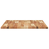 Piano Tavolo Rettangolare 120x70x2cm Legno Massello di Acacia