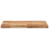 Piano Tavolo Rettangolare 80x50x4cm in Legno Massello di Acacia