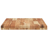 Piano Tavolo Rettangolare 80x50x4cm in Legno Massello di Acacia