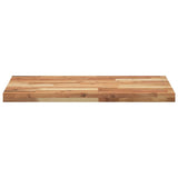 Piano Tavolo Rettangolare 100x50x4cm Legno Massello di Acacia
