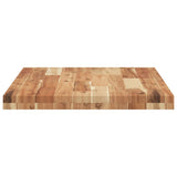 Piano Tavolo Rettangolare 100x50x4cm Legno Massello di Acacia