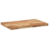Piano Tavolo Rettangolare 140x50x4cm Legno Massello di Acacia