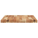 Piano Tavolo Rettangolare 80x60x4cm in Legno Massello di Acacia