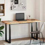 Piano Tavolo Rettangolare 120x60x4cm Legno Massello di Acacia