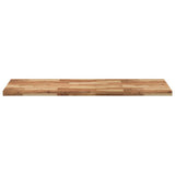 Piano Tavolo Rettangolare 120x60x4cm Legno Massello di Acacia