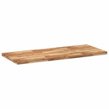 Piano Tavolo Rettangolare 120x60x4cm Legno Massello di Acacia