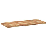 Piano Tavolo Rettangolare 120x60x4cm Legno Massello di Acacia