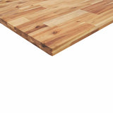 Piano Tavolo Rettangolare 120x60x4cm Legno Massello di Acacia