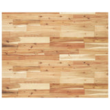 Piano Tavolo Rettangolare 100x80x4cm Legno Massello di Acacia