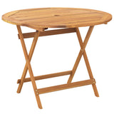 Set Pranzo da Giardino 5pz Antracite Tessuto e Legno Massello