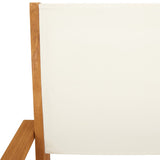 Set da Bistrot 3pz Bianco Crema in Tessuto e Legno Massello