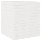 Fioriera da Giardino Bianca 40x40x46 cm Legno Massello di Pino