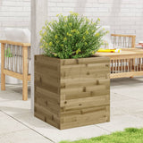 Fioriera da Giardino 40x40x46 cm in Legno di Pino Impregnato