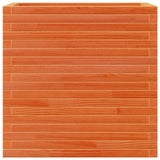 Fioriera Giardino Marrone Cera 70x40x68,5cm Legno Massello Pino
