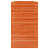 Fioriera Giardino Marrone Cera 70x40x68,5cm Legno Massello Pino