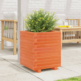 Fioriera Giardino Marrone Cera 40x40x49,5cm Legno Massello Pino