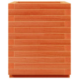 Fioriera Giardino Marrone Cera 40x40x49,5cm Legno Massello Pino