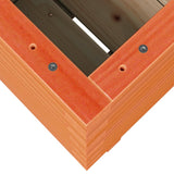 Fioriera Giardino Marrone Cera 40x40x49,5cm Legno Massello Pino