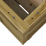 Fioriera da Giardino 40x40x49,5 cm in Legno di Pino Impregnato