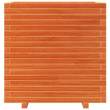 Fioriera Giardino Marrone Cera 70x40x72,5cm Legno Massello Pino