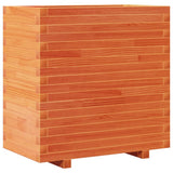 Fioriera Giardino Marrone Cera 70x40x72 cm Legno Massello Pino