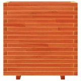 Fioriera Giardino Marrone Cera 70x40x72 cm Legno Massello Pino