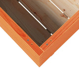 Fioriera Giardino Marrone Cera 70x40x72 cm Legno Massello Pino