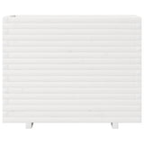 Fioriera da Giardino Bianca 90x40x72 cm Legno Massello di Pino