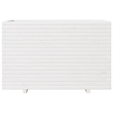 Fioriera da Giardino Bianca 110x60x72 cm Legno Massello di Pino