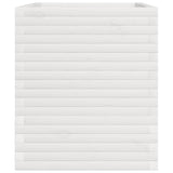 Fioriera da Giardino Bianca 110x60x72 cm Legno Massello di Pino