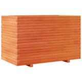 Fioriera Giardino Marrone Cera 110x60x72 cm Legno Massello Pino